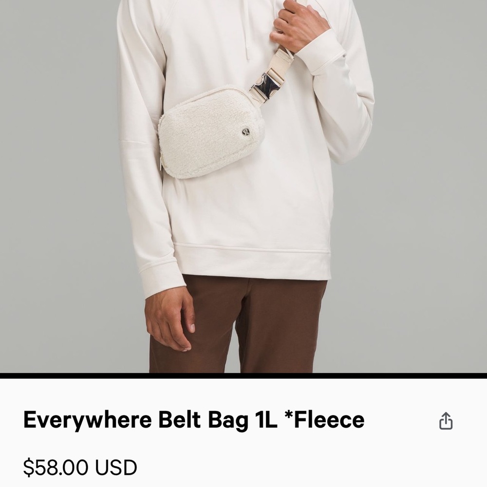 LULULEMON FLEECE BELT BAG